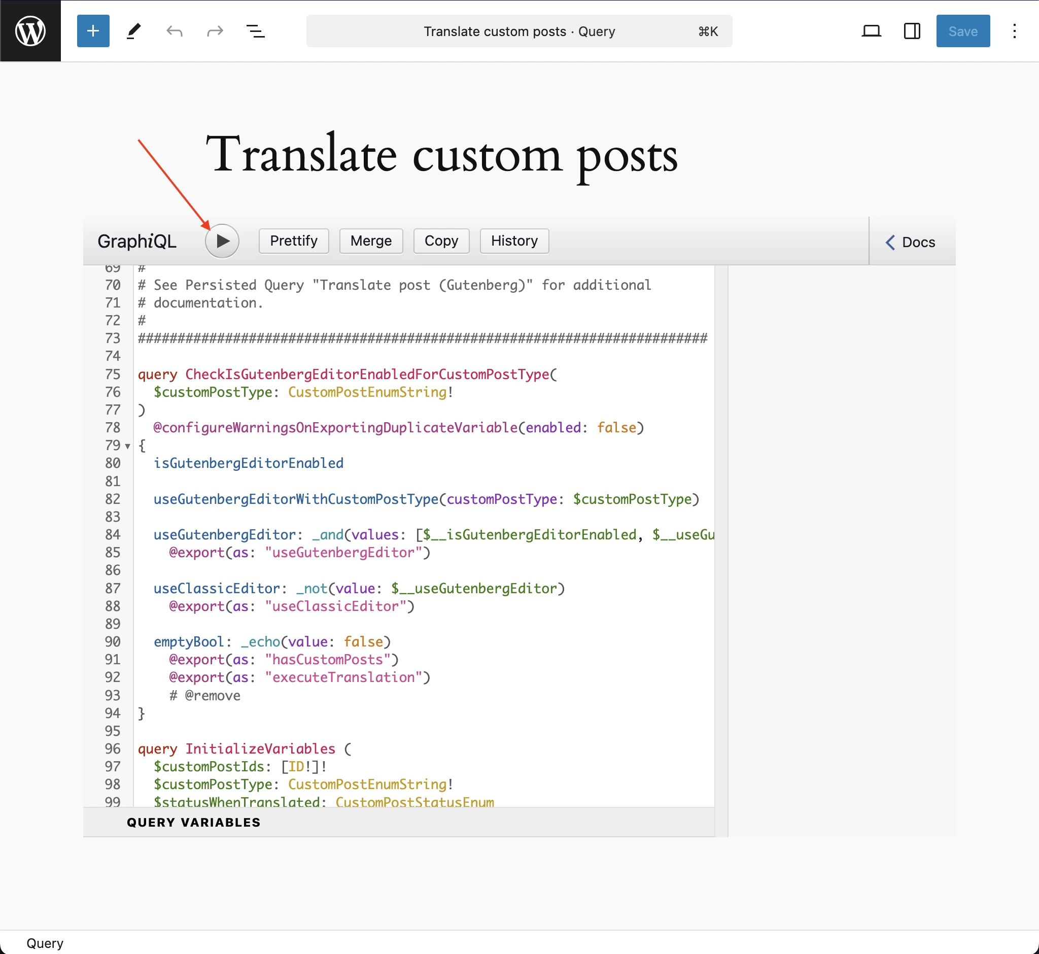 Translate custom posts エントリを編集する