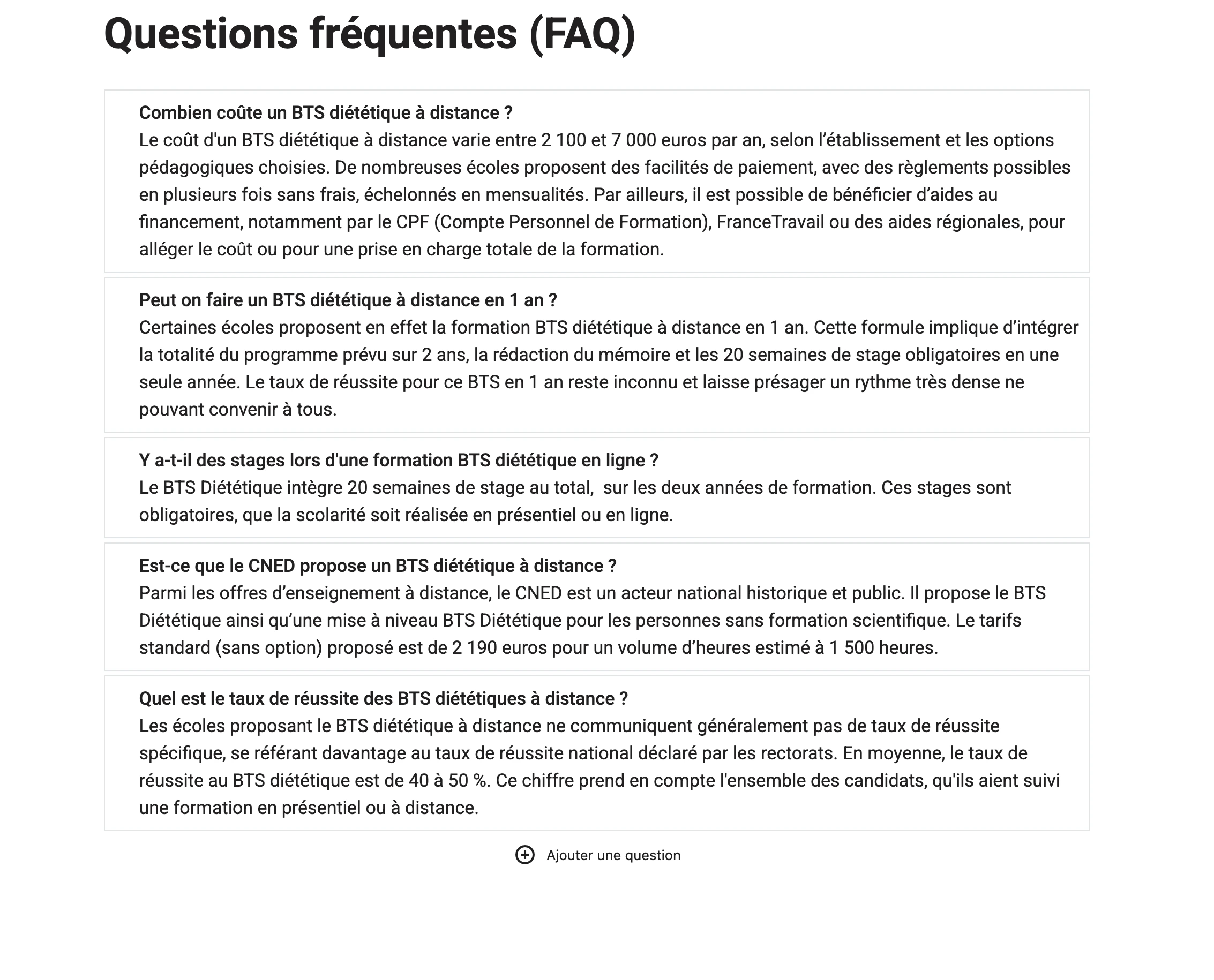 シンプルな文字列を含む Yoast FAQ ブロック